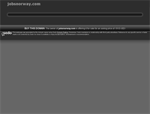 Tablet Screenshot of jobsnorway.com